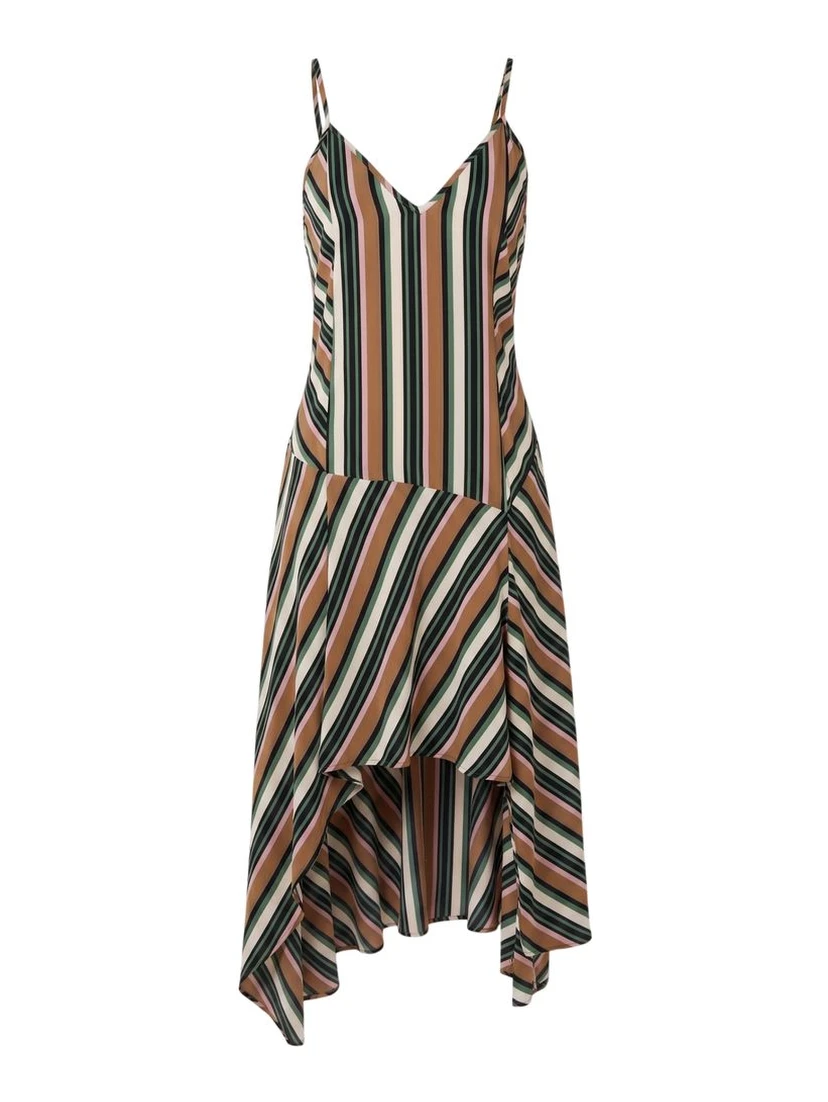 Brown Viscose Women Dress