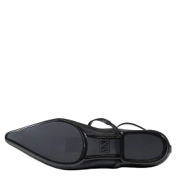Black Polyester Platform Pumps