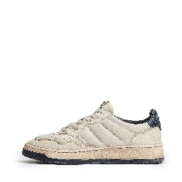 Sneakers Super Vintage Low In Pelle Di Capra Imbottita Effetto Crack