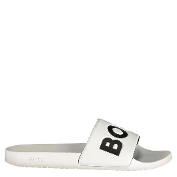 White Polyurethane Men's Slipper