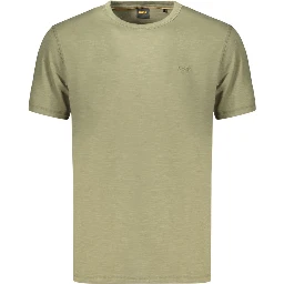 Green Cotton Men's T-Shirt
