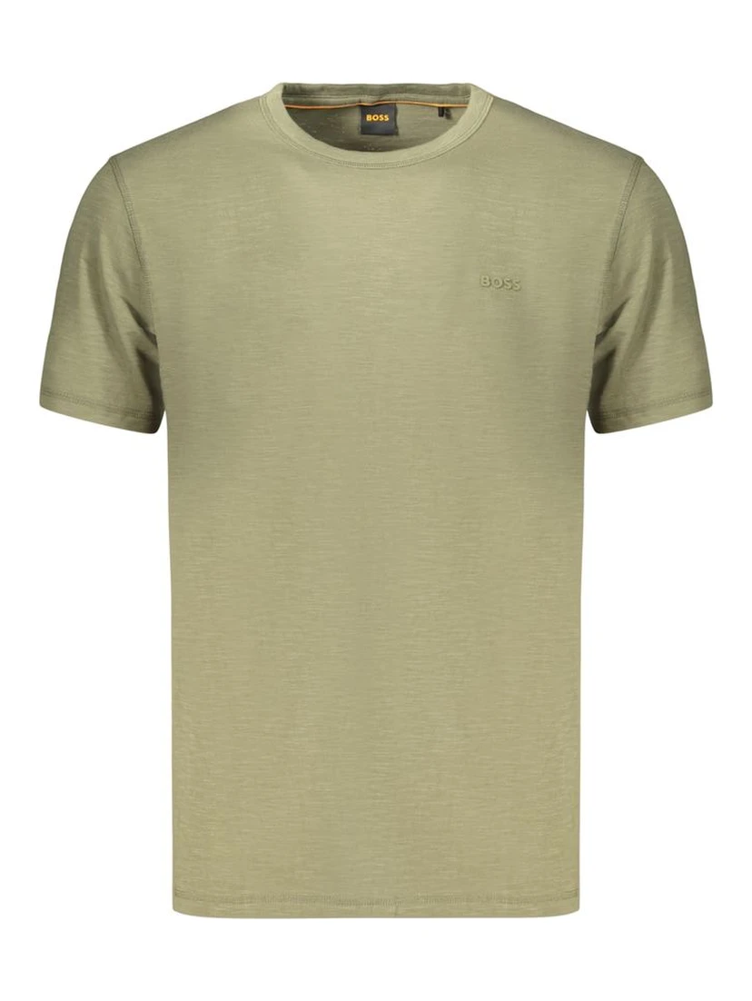 Green Cotton Men's T-Shirt
