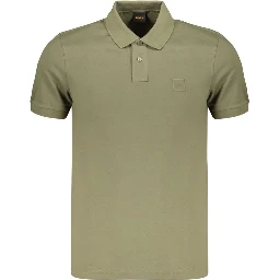Green Cotton Men's Polo Shirt