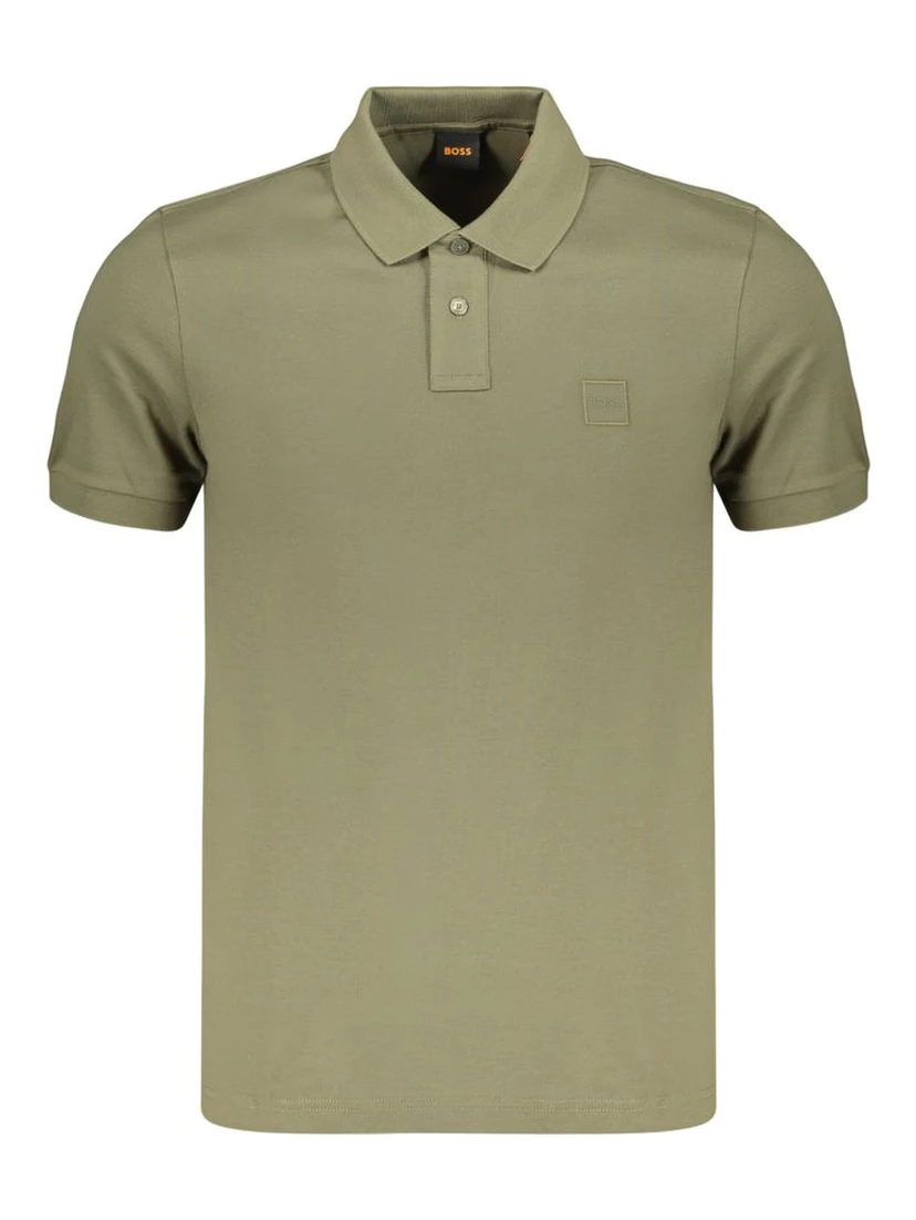 Green Cotton Men's Polo Shirt