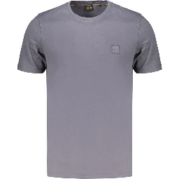 Blue Cotton Men's T-Shirt