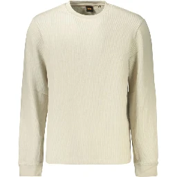 Beige Cotton Men's Shirt