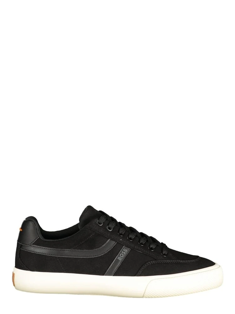 Black Polyurethane Men's Sneaker