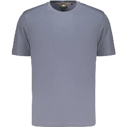 Blu Cotton Uomo T-Shirt