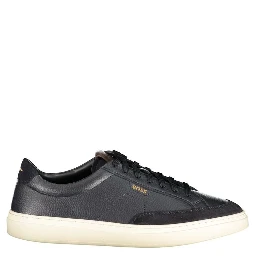 Blue Leather Men's Sneakers