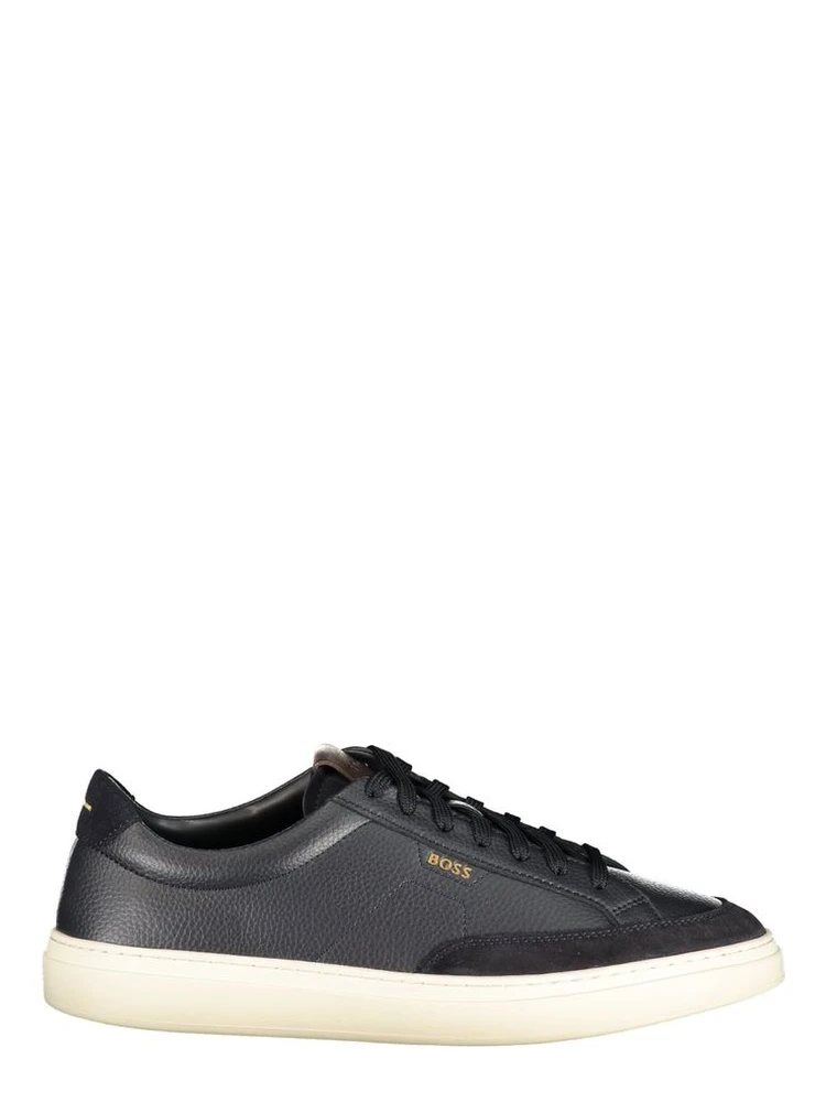 Blue Leather Men's Sneakers