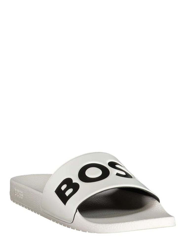 White Polyurethane Men's Slipper alternative
