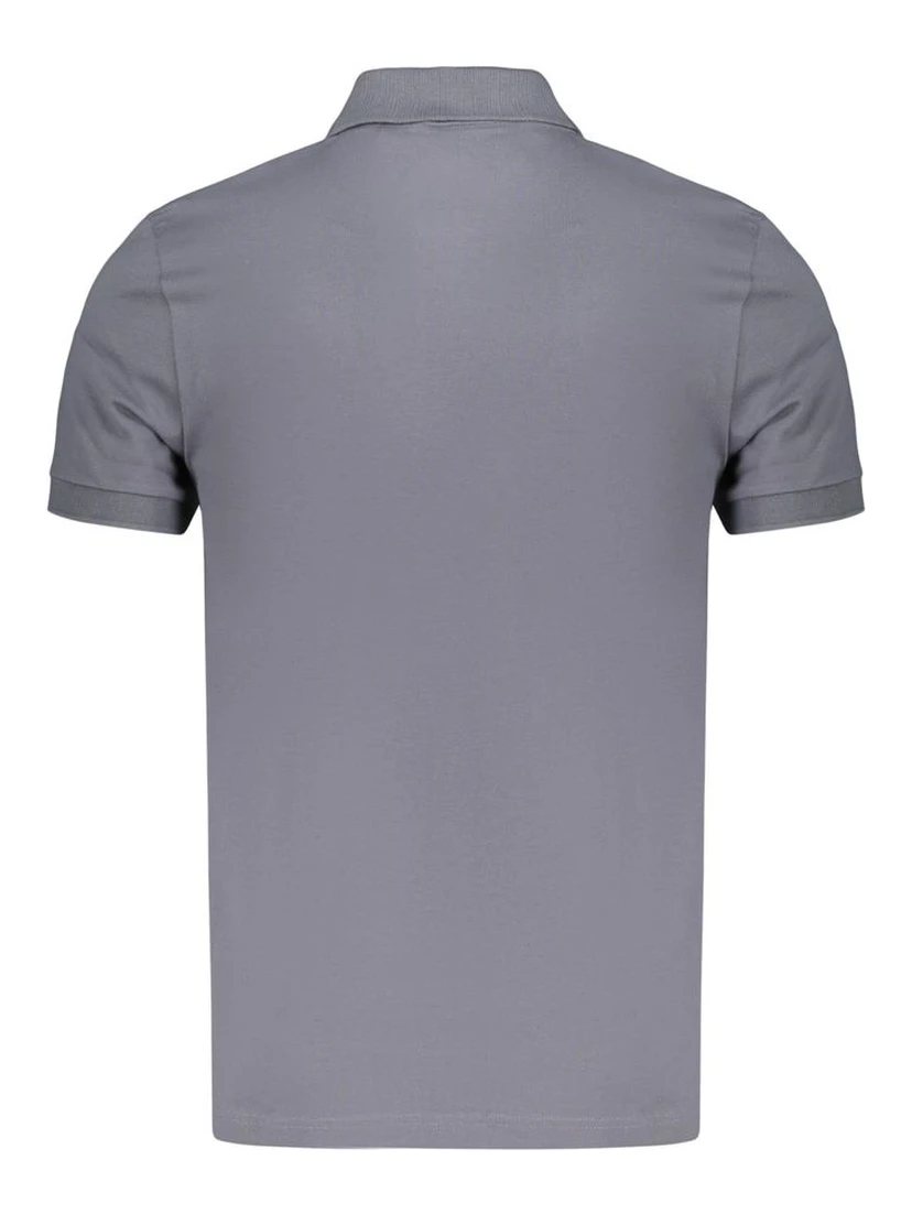 Blue Cotton Men's Polo Shirt