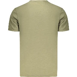 Green Cotton Men's T-Shirt