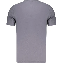 Blue Cotton Men's T-Shirt