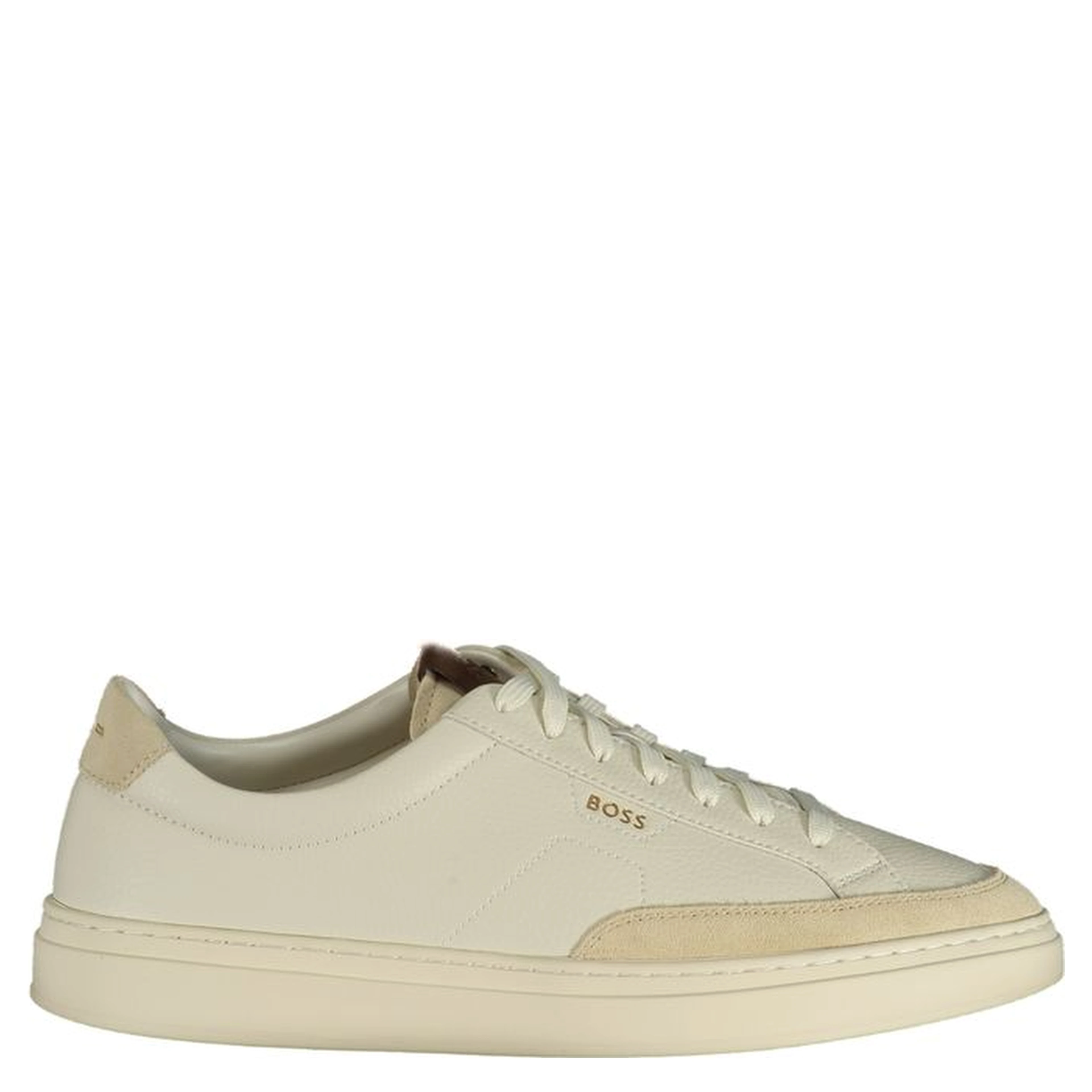 Bianco Pelle Uomo Sneaker