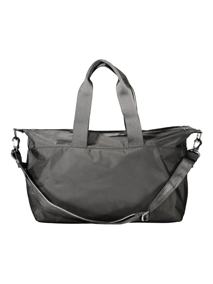 Black Polyurethane Men's Bag