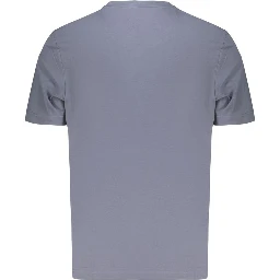 Blu Cotton Uomo T-Shirt