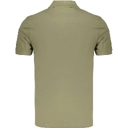 Green Cotton Men's Polo Shirt