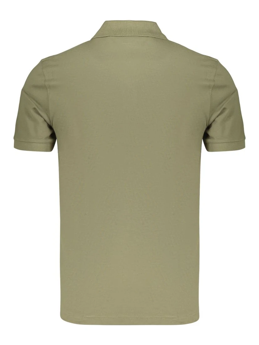 Green Cotton Men's Polo Shirt