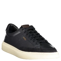 Blue Leather Men's Sneakers