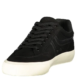 Black Polyurethane Men's Sneaker