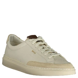 Bianco Pelle Uomo Sneaker