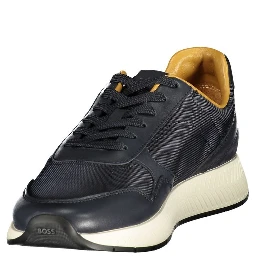 Blue Leather Men's Sneaker