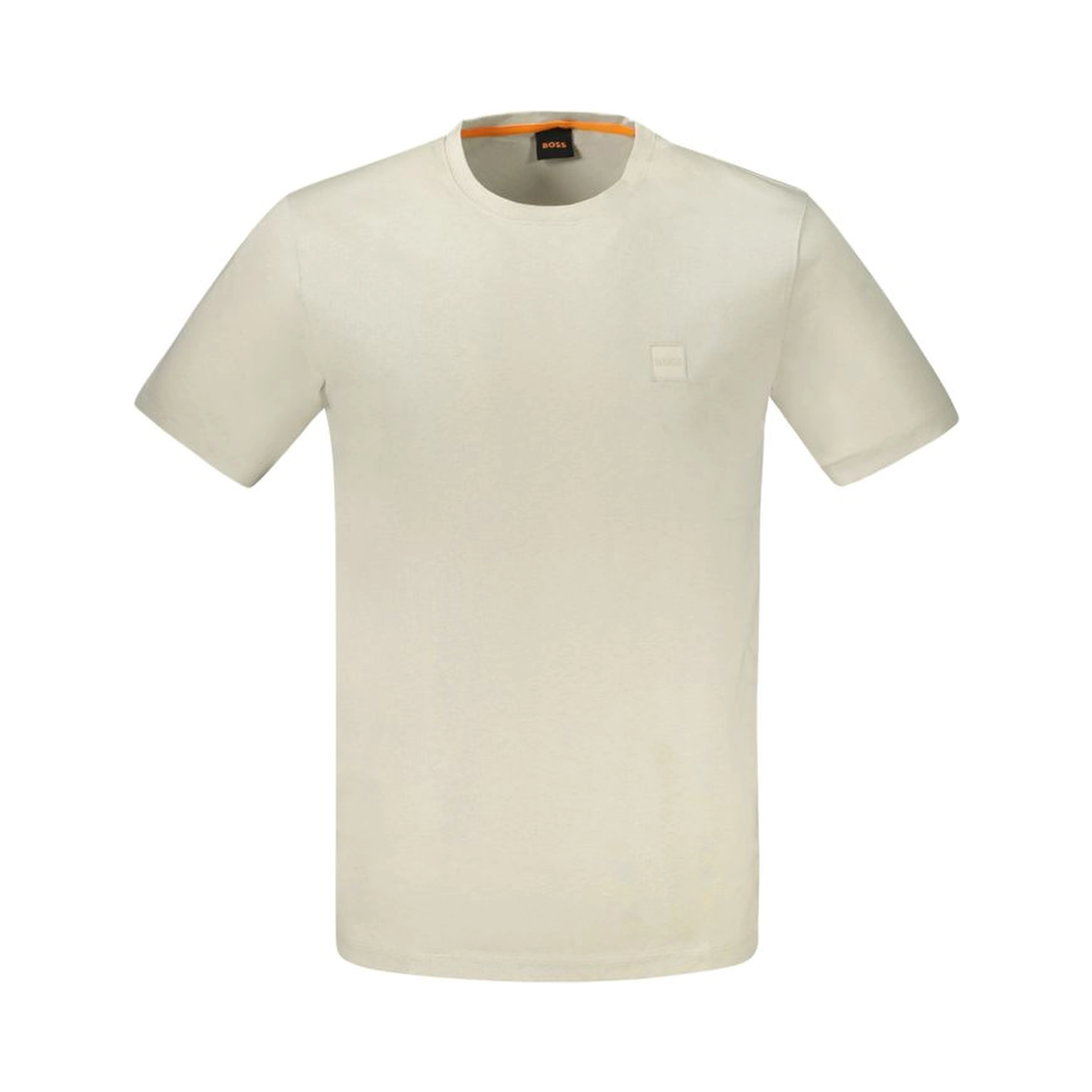 Beige Cotton Men's T-Shirt