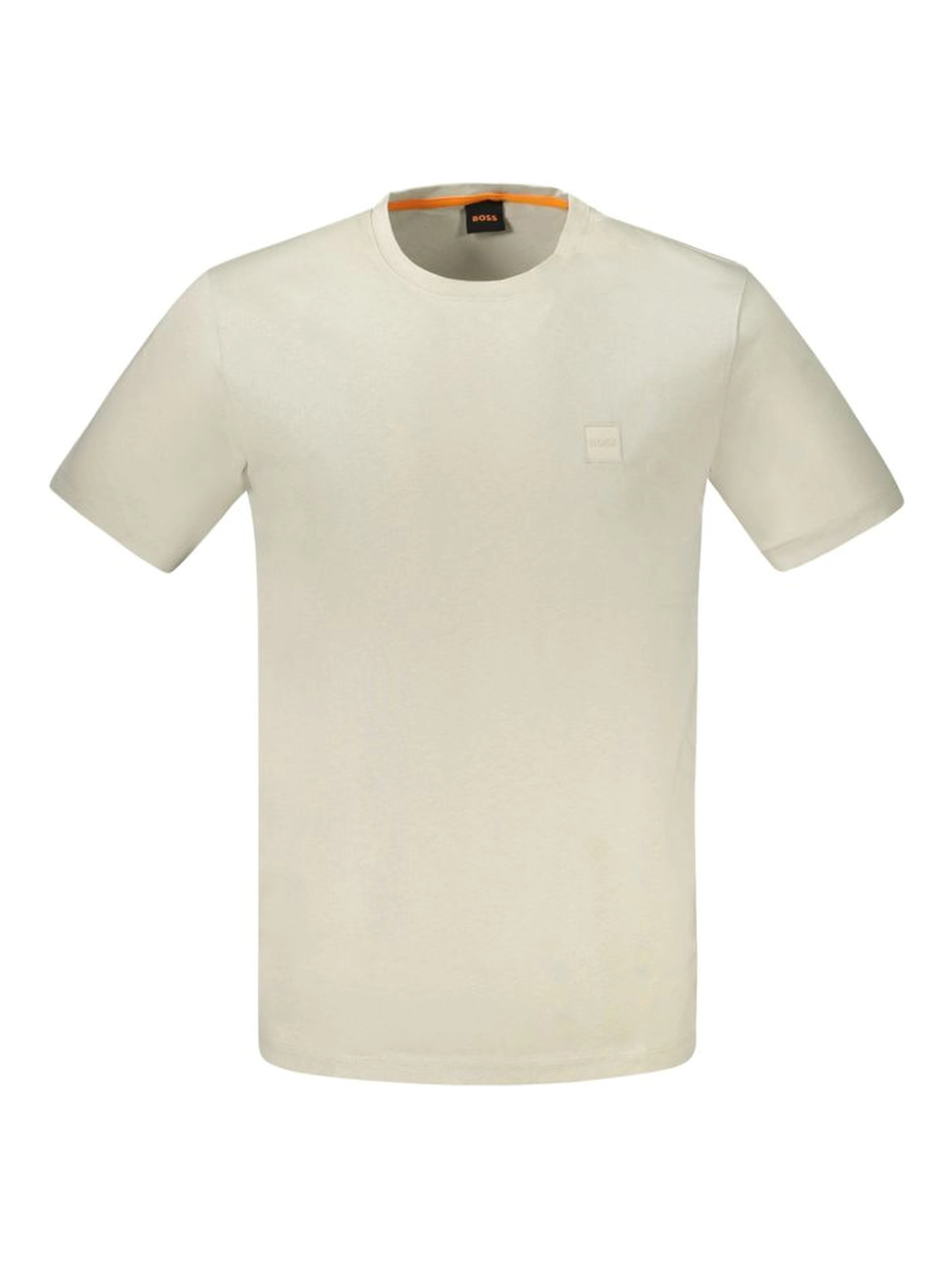 Beige Cotton Men's T-Shirt