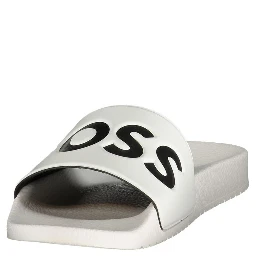 White Polyurethane Men's Slipper