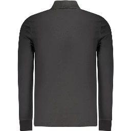 Black Cotton Men's Polo Shirt
