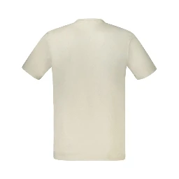 Beige Cotton Men's T-Shirt