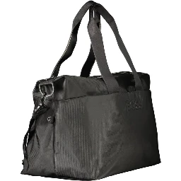 Black Polyurethane Men's Bag