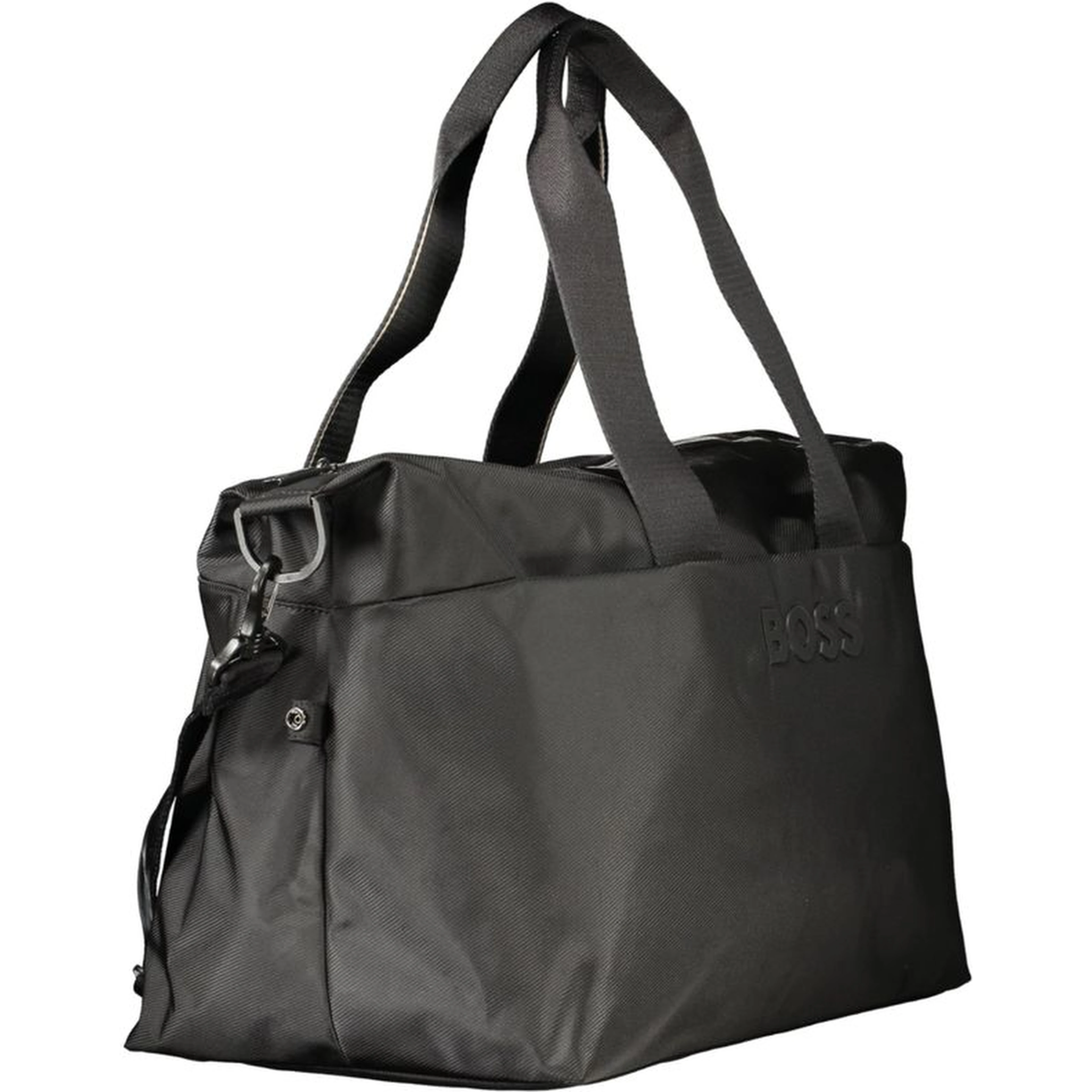 Black Polyurethane Men's Bag