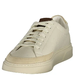 Bianco Pelle Uomo Sneaker
