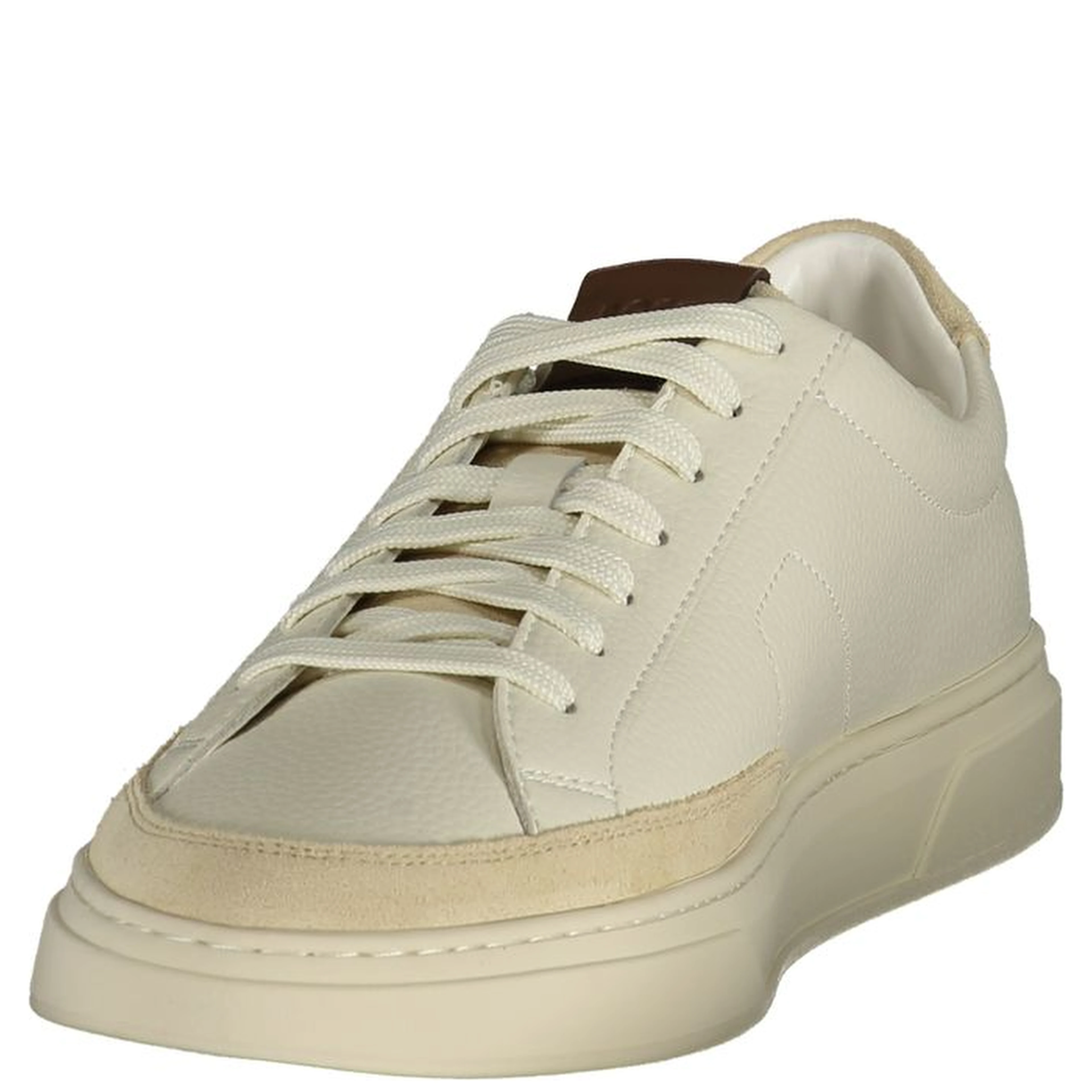 Bianco Pelle Uomo Sneaker