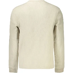 Beige Cotton Men's Shirt