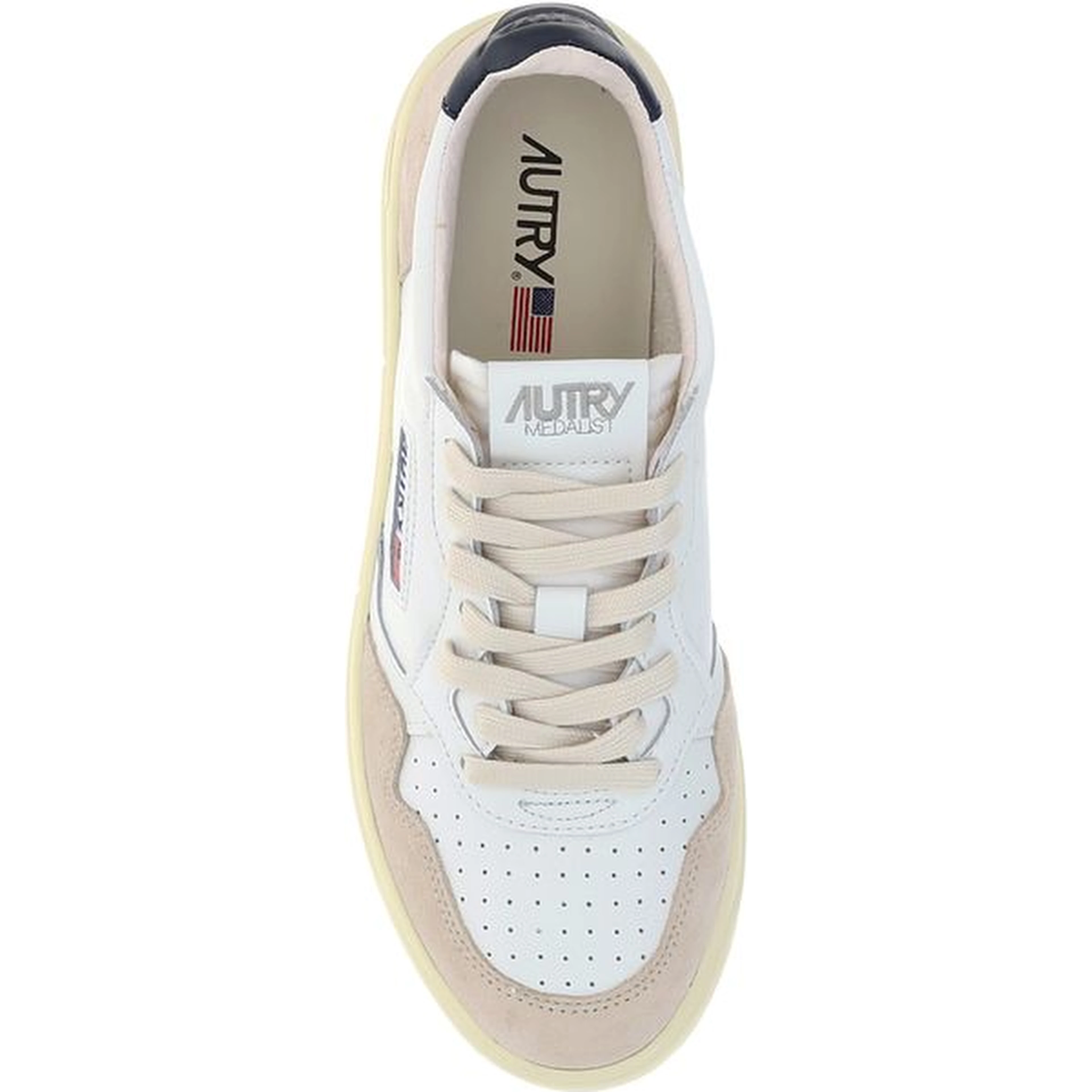 White Rubber Low Top Sneakers