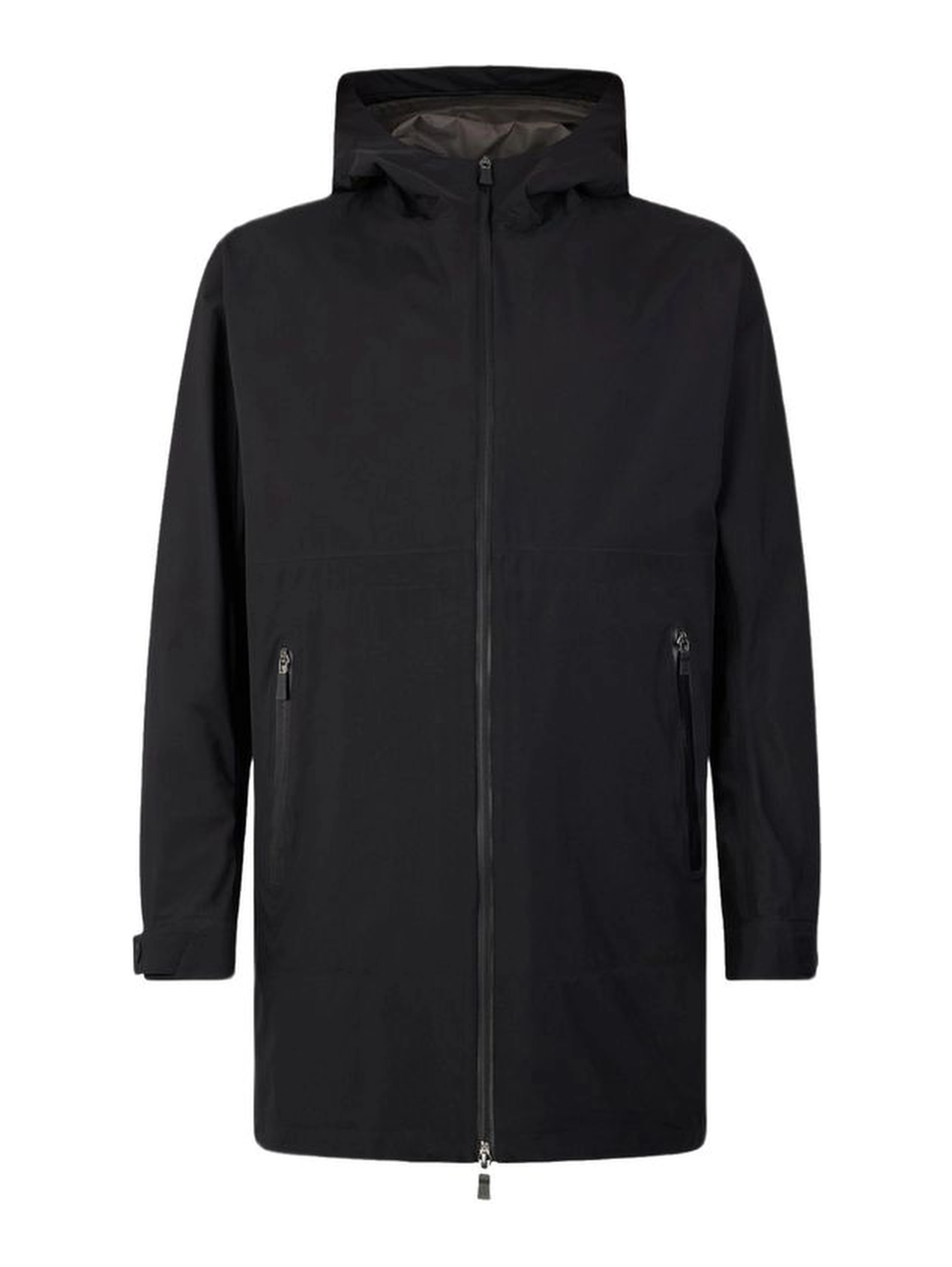 Black Polyester Coat