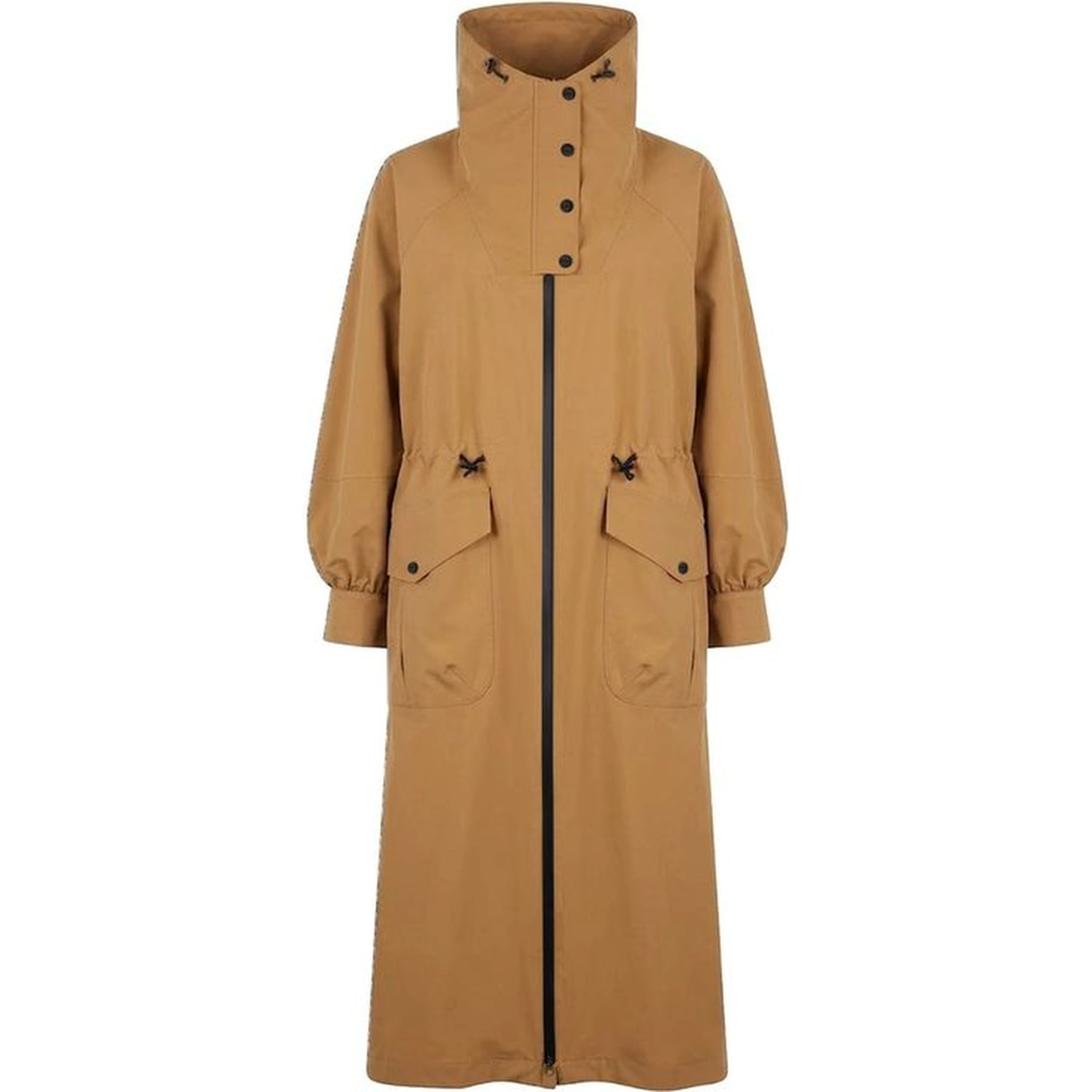 Brown Polyester Coat
