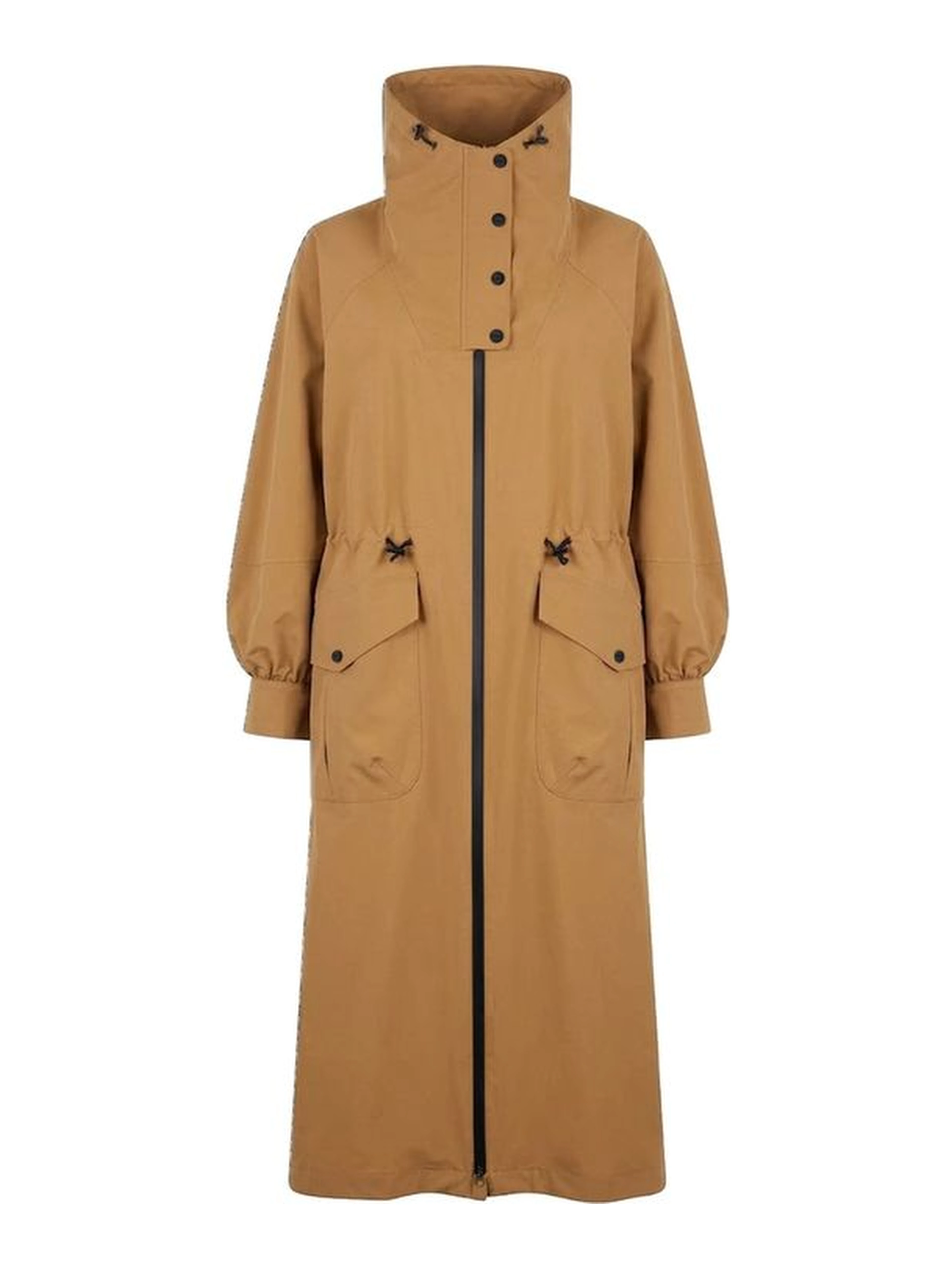 Brown Polyester Coat