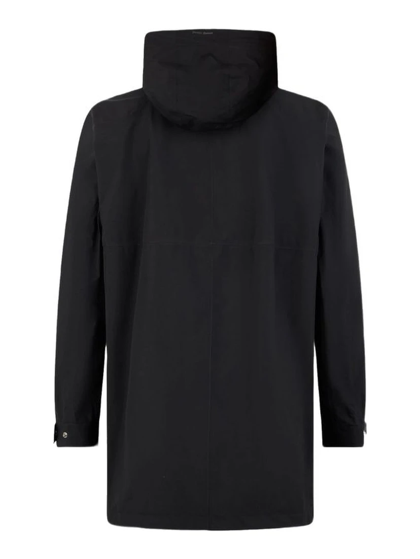Black Polyester Coat
