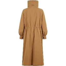 Brown Polyester Coat