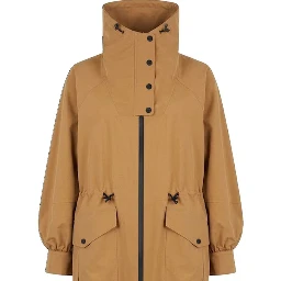 Brown Polyester Coat