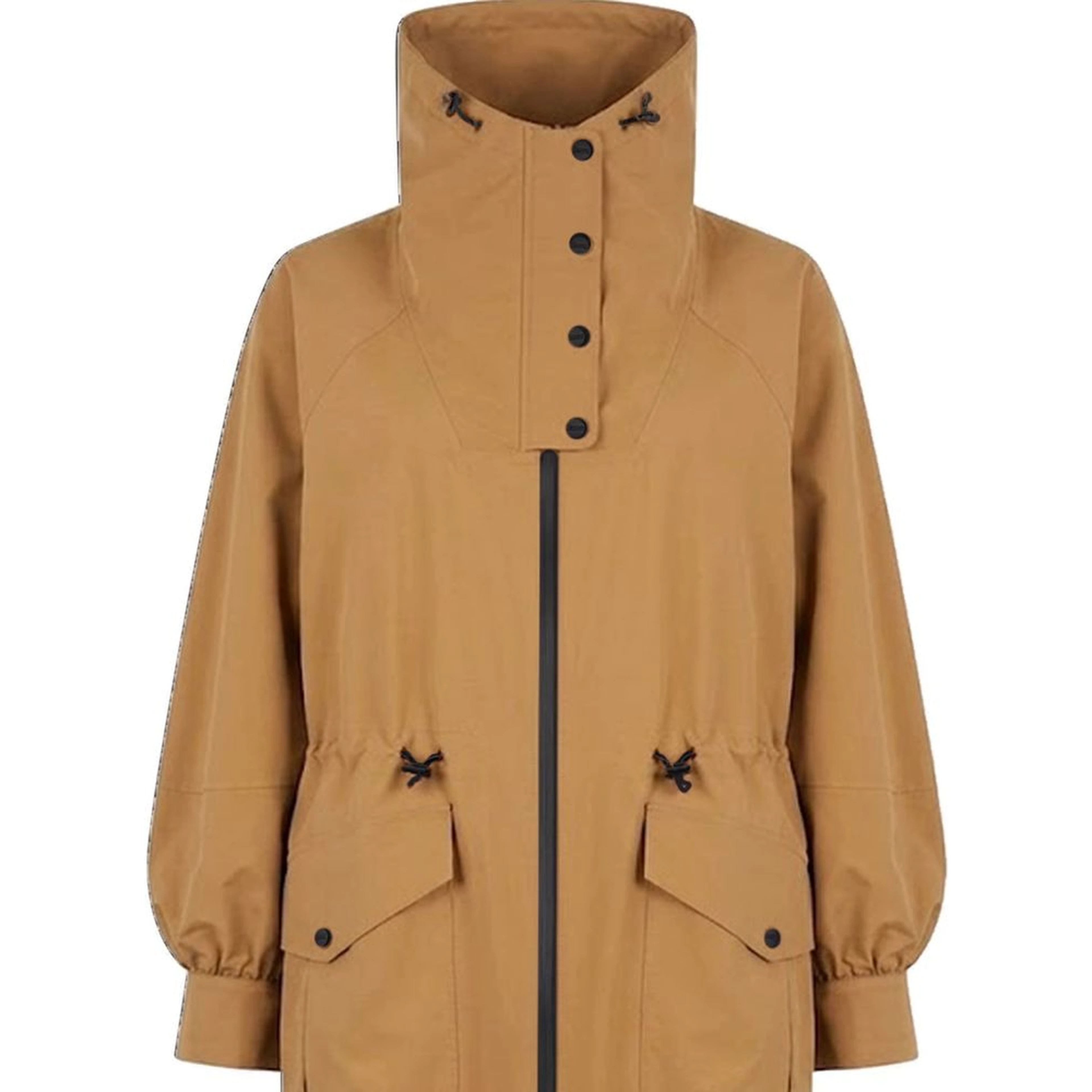 Brown Polyester Coat