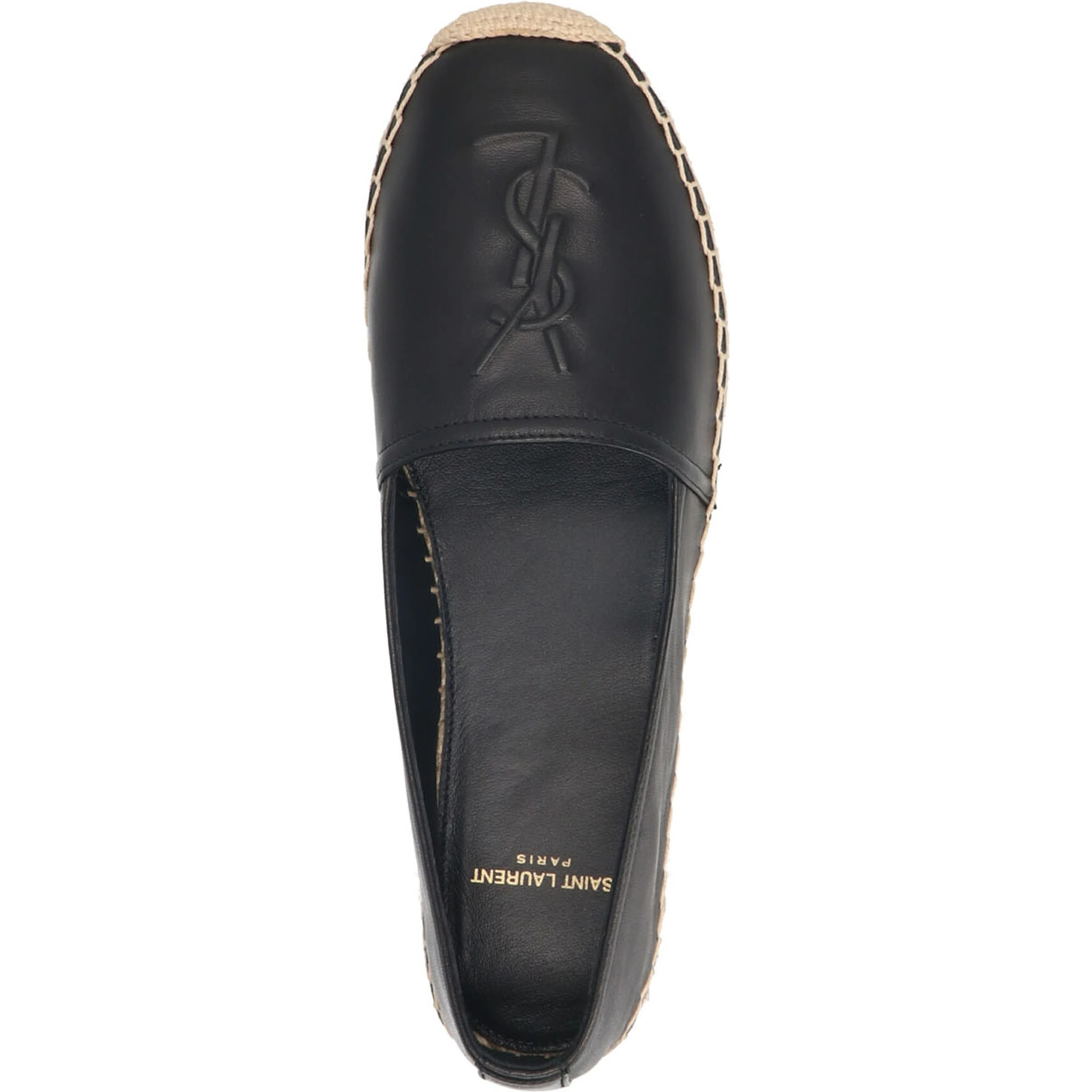 Black Lamb Leather Espadrilles