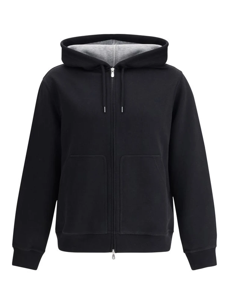Black Cotton Sweatshirt
