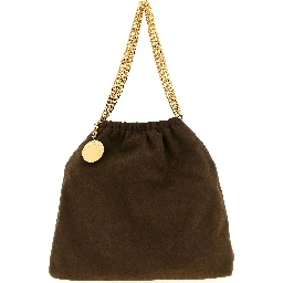 Brown Polyester Shoulder Bag