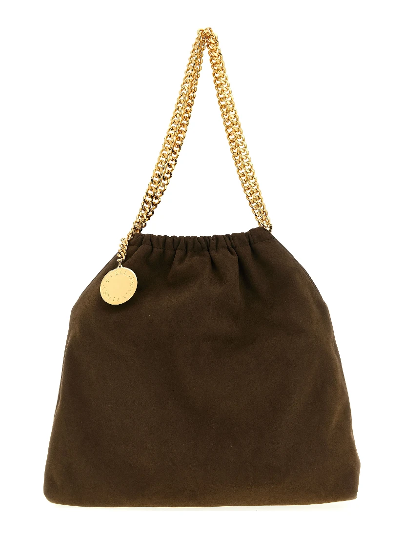 Brown Polyester Shoulder Bag