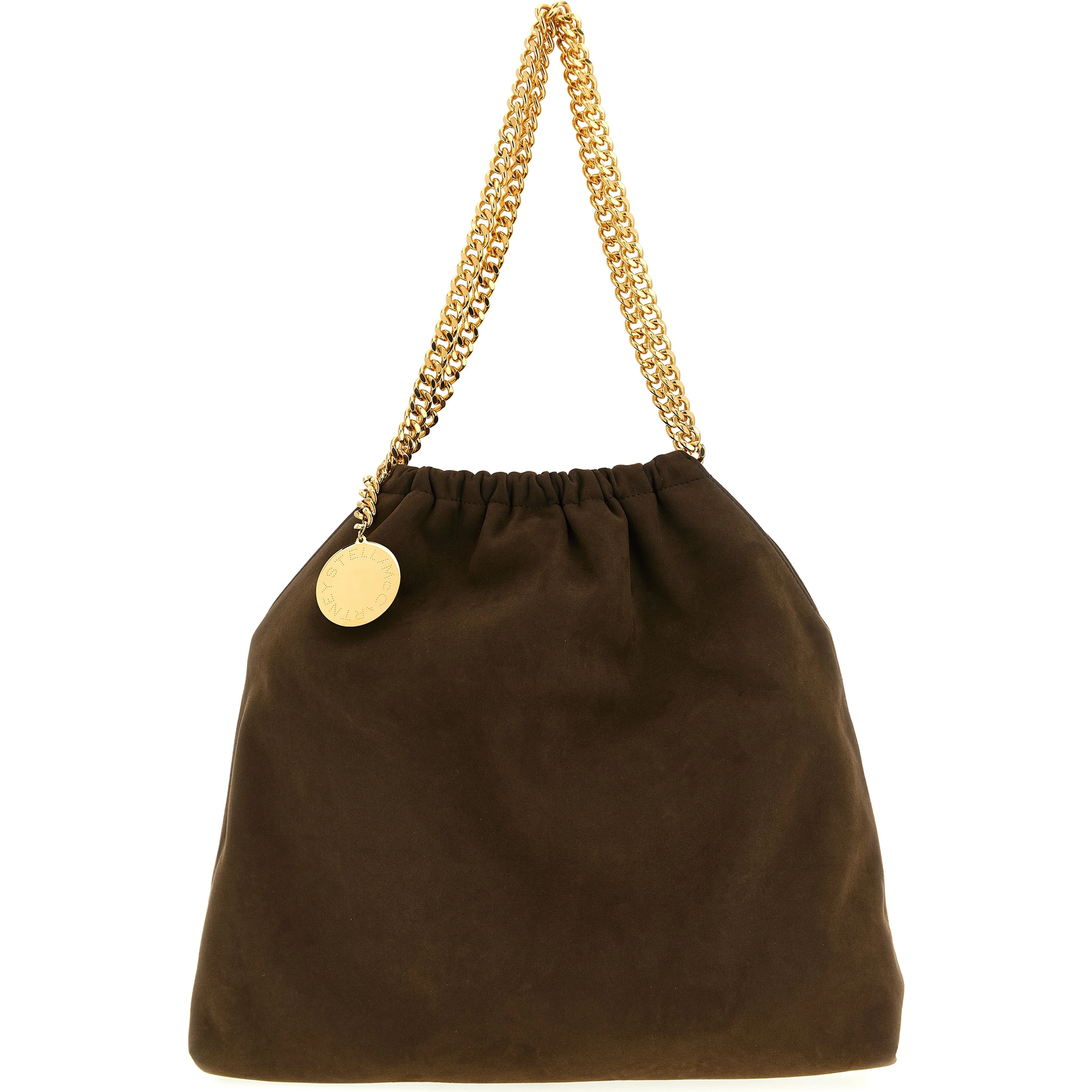Brown Polyester Shoulder Bag